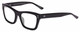 Profile View of SITO SHADES BREAK OF DAWN Designer Blue Light Blocking Eyeglasses in Black   Unisex Square Full Rim Acetate 54 mm