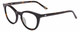 Profile View of SITO SHADES NOW OR NEVER Designer Reading Eye Glasses in Demi-Tortoise Havana Ladies Round Full Rim Acetate 50 mm
