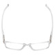 Top View of Calabria L2007-C3 Unisex Full Rim Designer Reading Glasses in Crystal Clear 54mm