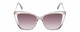Front View of Kendall+Kylie KK5126 CHARLOTTE Cat Eye Sunglasses in Grey Crystal Gold/Grey 54mm