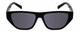 Front View of Kendall+Kylie KK5131CE BLAKE Women Rectangle Designer Sunglasses Black/Grey 54mm