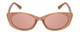 Front View of Kendall+Kylie KK5140CE KAIA Womens Designer Sunglasses in Blush/Pink Mirror 51mm