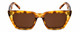 Front View of Kendall+Kylie KK5145CE SADIE Women Sunglasses Tortoise Havana Crystal/Brown 50mm