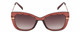 Front View of Kendall+Kylie KK5156CE FRANNIE Cat Eye Sunglasses in Crystal Rose Gold/Pink 52mm
