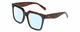 Profile View of Kendall+Kylie KK5160CE COLLEEN Designer Blue Light Blocking Eyeglasses in Amber Tortoise Havana Crystal Ladies Square Full Rim Acetate 54 mm