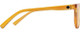 Side View of SPY Optics Bewilder Unisex Pantho Designer Sunglasses Orange Crystal/Yellow 54mm