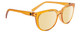Profile View of SPY Optics Bewilder Unisex Pantho Designer Sunglasses Orange Crystal/Yellow 54mm