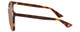 Side View of Gucci GG0024S Unisex Square Designer Sunglasses Brown Tortoise Havana/Brown 58mm