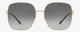Front View of Gucci GG0879S Womens Designer Sunglasses Gold Tortoise Havana/Grey Gradient 61mm
