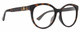 Profile View of Gucci GG0636SK Designer Progressive Lens Blue Light Blocking Eyeglasses in Tortoise Havana Gold Ladies Round Full Rim Acetate 56 mm