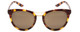 Front View of Smith Optics Bridgetown-MY3 Womens Sunglass Tortoise Havana Gold/Grey Green 54mm