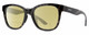 Profile View of Smith Optics Caper-WR7 Designer Polarized Reading Sunglasses with Custom Cut Powered Sun Flower Yellow Lenses in Gloss Black Beige Tortoise Havana Unisex Panthos Full Rim Acetate 53 mm