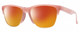 Profile View of Smith Optics Haywire-F45 Designer Polarized Sunglasses with Custom Cut Red Mirror Lenses in Mauve Purple Crystal Gold Ladies Panthos Semi-Rimless Acetate 55 mm