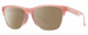 Profile View of Smith Optics Haywire-F45 Designer Polarized Sunglasses with Custom Cut Amber Brown Lenses in Mauve Purple Crystal Gold Ladies Panthos Semi-Rimless Acetate 55 mm