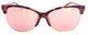 Front View of Smith Optics Rebel-WJ9/FN Cat Eye Sunglass Tortoise Purple Gold/Pink Mirror 58mm