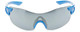 Front View of Smith Optic Pivlock Unisex Rimless Sunglass Blue/Chromapop Grey/Pink Mirror 99mm