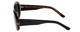 Side View of Reptile Woma Womens Oval Polarized Sunglasses in Black Tortoise Havana/Grey 55mm