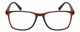Front View of Geoffrey Beene GBR001 Mens Reading Glasses Tortoise Havana Brown Gold Black 53mm