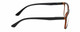 Side View of Geoffrey Beene GBR001 Designer Blue Light Blocking Eyeglasses in Gloss Tortoise Havana Brown Gold Black Mens Panthos Full Rim Acetate 53 mm