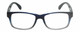 Front View of Geoffrey Beene GBR003 Mens Designer Reading Glasses Navy Blue Clear Crystal 52mm