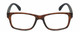 Front View of Geoffrey Beene GBR003 Designer Reading Eye Glasses with Custom Cut Powered Lenses in Gloss Tortoise Havana Brown Gold Navy Blue Mens Rectangular Full Rim Acetate 52 mm