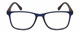 Front View of Geoffrey Beene GBR007 Designer Reading Eye Glasses with Custom Cut Powered Lenses in Matte Navy Blue Tortoise Havana Mens Rectangular Full Rim Acetate 53 mm