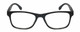 Front View of Geoffrey Beene GBR010 Designer Reading Eye Glasses with Custom Cut Powered Lenses in Matte Black Silver Mens Oval Full Rim Acetate 52 mm