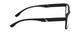 Side View of Geoffrey Beene GBR010 Designer Progressive Lens Blue Light Blocking Eyeglasses in Matte Black Silver Mens Oval Full Rim Acetate 52 mm