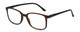 Profile View of Geoffrey Beene GBR012 Designer Blue Light Blocking Eyeglasses in Matte Tortoise Havana Brown Gold Black Mens Oval Full Rim Acetate 53 mm