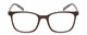 Front View of Lulu Guinness LR75 Designer Reading Eye Glasses with Custom Cut Powered Lenses in Chocolate Brown Purple White Ladies Panthos Full Rim Acetate 50 mm