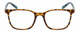 Front View of Lulu Guinness LR75 Designer Reading Eye Glasses with Custom Cut Powered Lenses in Tortoise Havana Amber Brown Colorful Floral Ladies Panthos Full Rim Acetate 50 mm
