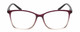 Front View of Lulu Guinness LR79 Womens Reading Glasses in Plum Purple Blush Pink Crystal 54mm