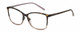 Profile View of Lulu Guinness LR79 Designer Progressive Lens Blue Light Blocking Eyeglasses in Tortoise Havana Blush Pink Crystal Fade Ladies Square Full Rim Acetate 54 mm