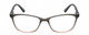 Front View of Lulu Guinness LR84 Women Cat Eye Reading Glasses in Grey Blush Pink Crystal 53mm