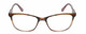 Front View of Lulu Guinness LR84 Cat Eye Reading Glasses in Tortoise Havana Pink Crystal 53 mm
