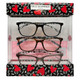 Profile View of Lulu Guinness 3 PACK Gift Womens Reading Glasses Blue,Tortoise Floral,Brown+1.50