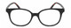 Front View of Elle Women's Designer Reading Glasses in Black Crystal Tortoise Havana Spot 50mm