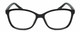 Front View of Elle EL15578R Women's Full Rim Cat Eye Designer Reading Glasses Gloss Black 53mm