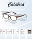 Dimensions View of Elle EL15581R Designer Blue Light Blocking Eyeglasses in Crystal Brown White Diamond Ladies Rectangular Full Rim Acetate 52 mm