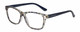 Profile View of Isaac Mizrahi IM31267R Designer Blue Light Blocking Eyeglasses in Yellow Floral Crystal Royal Blue Ladies Panthos Full Rim Acetate 53 mm
