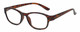 Profile View of Isaac Mizrahi Womens Designer Reading Glasses Crystal Tortoise Havana Brown 51mm