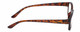 Side View of Isaac Mizrahi Womens Designer Reading Glasses Crystal Tortoise Havana Brown 51mm