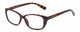 Profile View of Isaac Mizrahi IM31300R Designer Progressive Lens Blue Light Blocking Eyeglasses in Tortoise Havana Brown Gold Spot Ladies Cat Eye Full Rim Acetate 51 mm