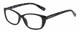 Profile View of Isaac Mizrahi IM31300R Designer Reading Eye Glasses with Custom Cut Powered Lenses in Gloss Black Floral Purple Ladies Cat Eye Full Rim Acetate 51 mm