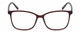 Front View of Isaac Mizrahi Women's Designer Reading Glasses in Crystal Red Floral Purple 54mm