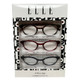 Profile View of Elle 3 PACK Gift Box Womens Reading Glasses Tortoise,Crystal Red,Navy Blue +1.50