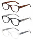 Front View of Elle 3 PACK Gift Box Womens Reading Glasses in Tortoise,Crystal Pink,Black +2.00