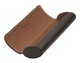 Feducci MOZART Executive Hard Eyeglass Case (Medium) Tailored Padded Syn.Leather in Brown