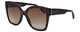 Profile View of GUCCI GG0459S-002 Cateye Designer Sunglasses in Havana Tortoise Gold/Brown 54 mm