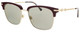 Profile View of GUCCI GG0918S-003 Unisex Sunglasses Burgundy Red Gold Brown Tortoise/Green 56 mm